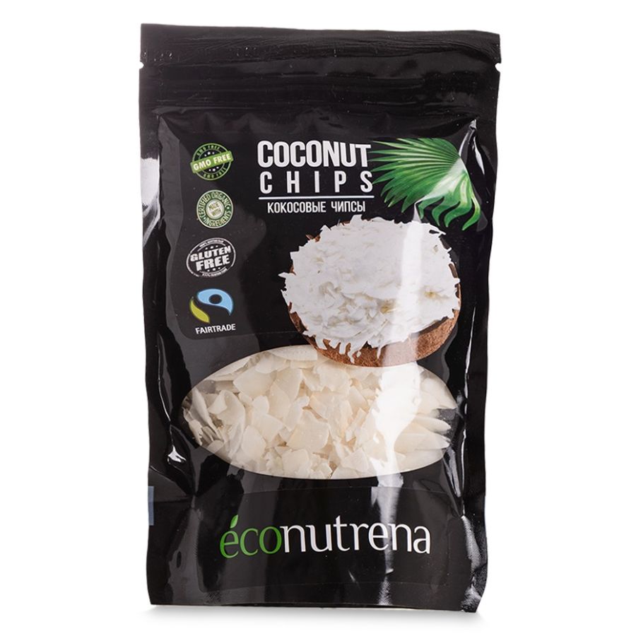 Кокосовые чипсы Econutrena, 150 гр