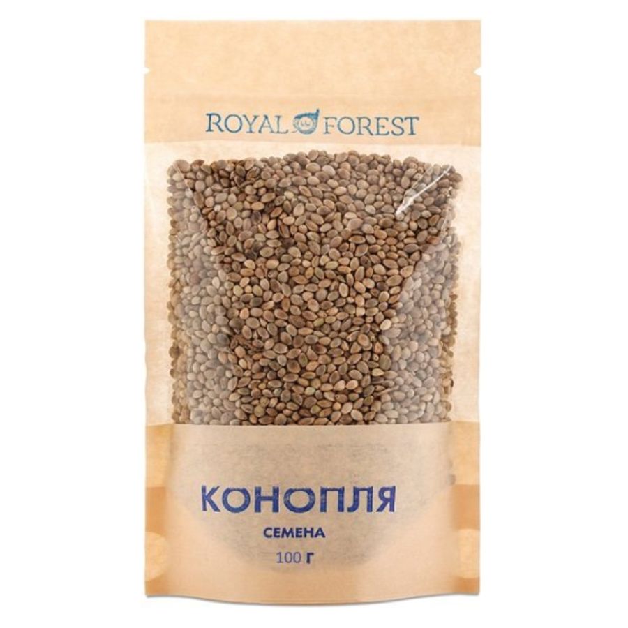 Семена конопляные неочищенные Royal Forest, 100 гр