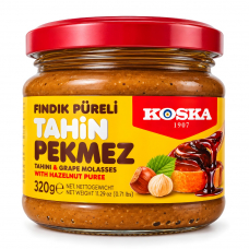 Тахини (кунжутная паста) с виноградным пекмезом и фундуком Турция Koska, 320г