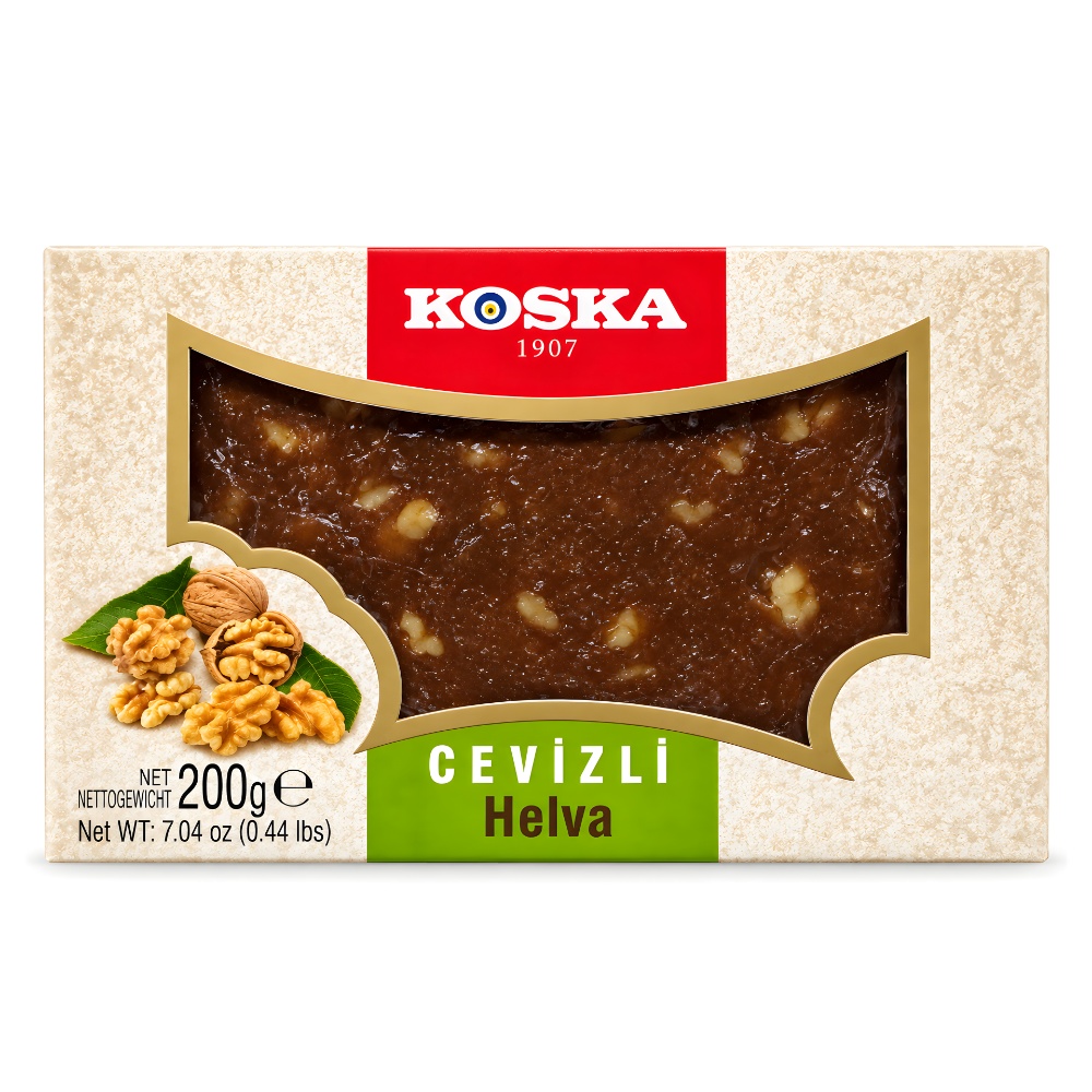 Тахинная (кунжутная) халва летняя с грецким орехом Турция Koska, 200г