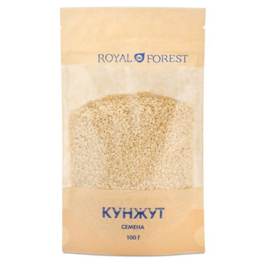 Кунжут белый Royal Forest, семена, 100 гр