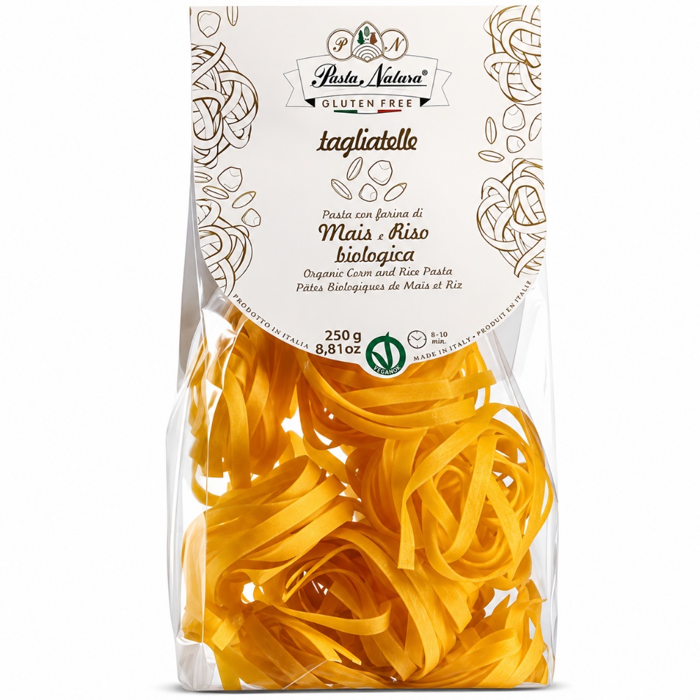 Макароны без глютена из кукурузы и риса Органик Тальятелле Pasta Natura, 250г макароны без глютена из кукурузы и риса органик тальятелле pasta natura, 250г - pasta natura 79