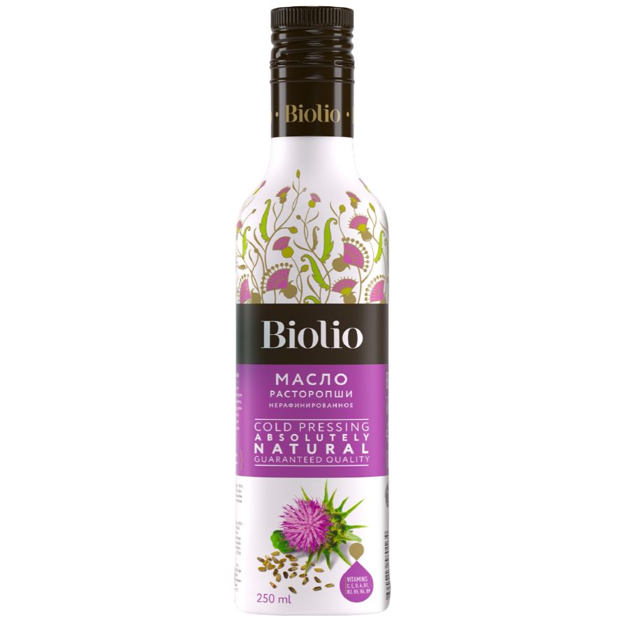 Масло Расторопши сыродавленное нерафинированное BioLio, 250 мл