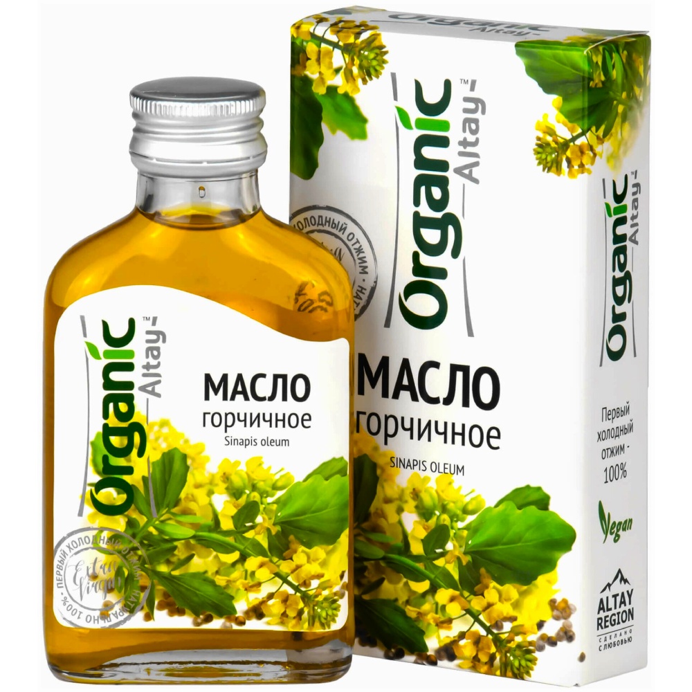 Горчичное масло холодного отжима Altay Organic, 100 мл Горчичное масло холодного отжима Altay Organic, 100 мл