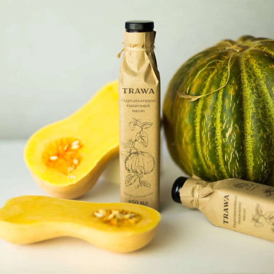 Масло тыквенное сыродавленное TRAWA, 250 мл