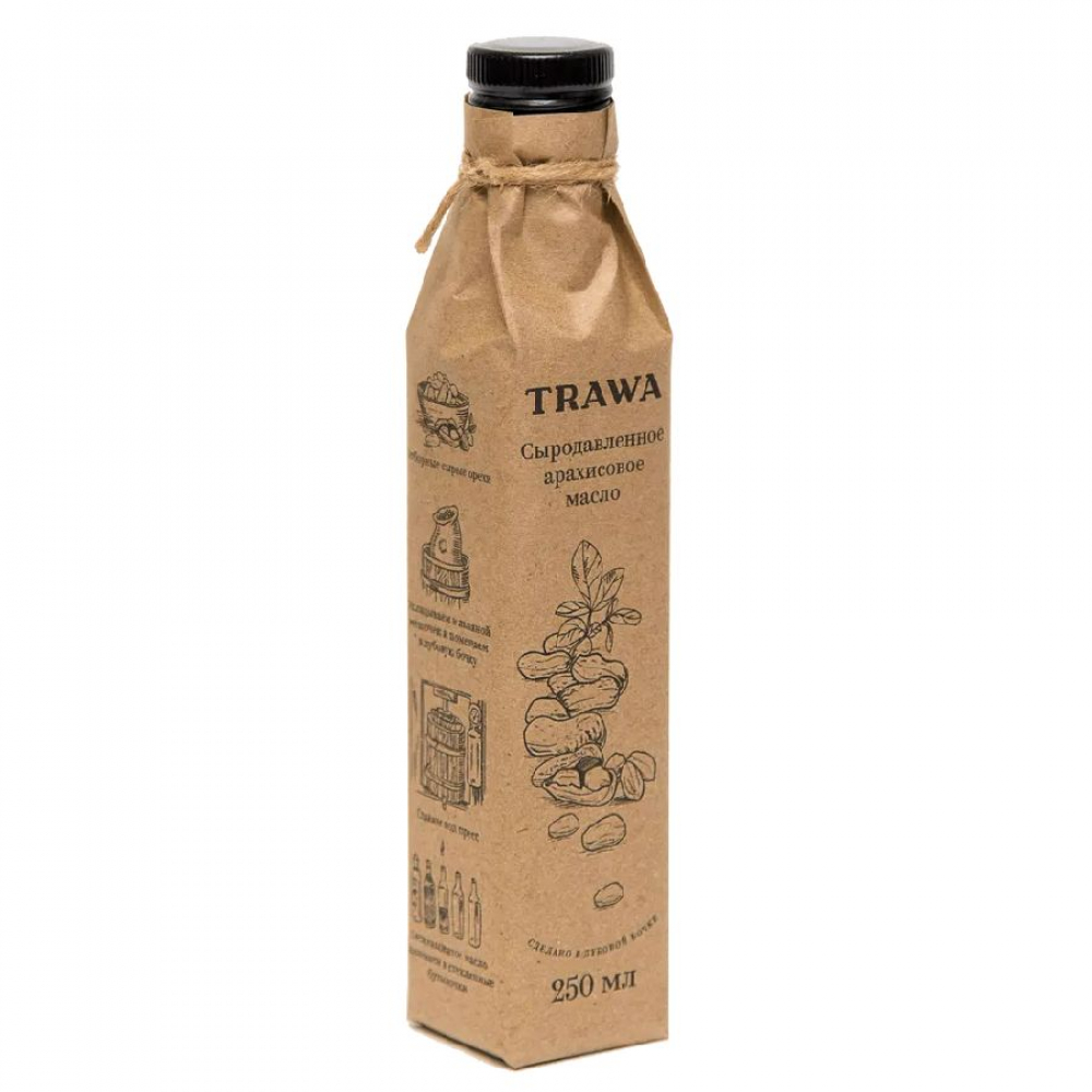 масло арахисовое сыродавленное trawa, 250 мл - trawa 103
