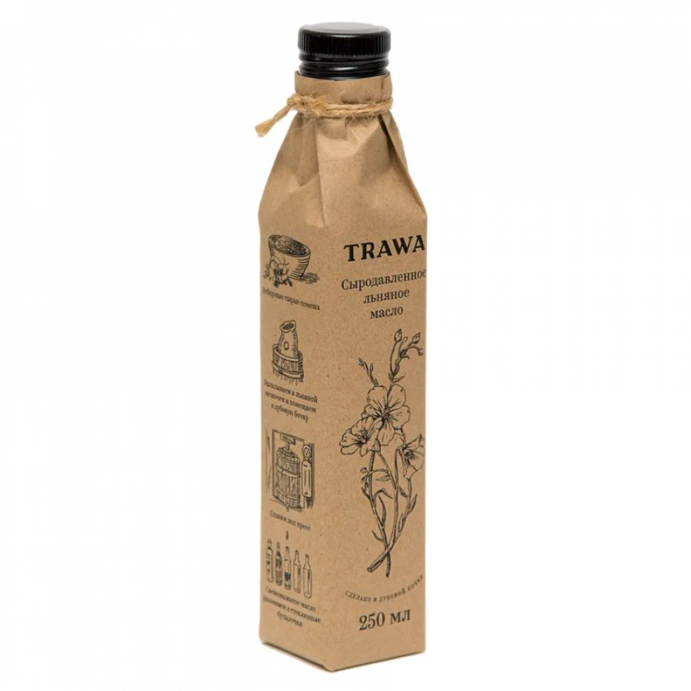 масло льняное сыродавленное trawa, 250 мл - trawa 103