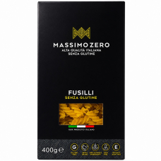 Паста Фузилли без глютена из кукурузы и риса Massimo Zero, 400г