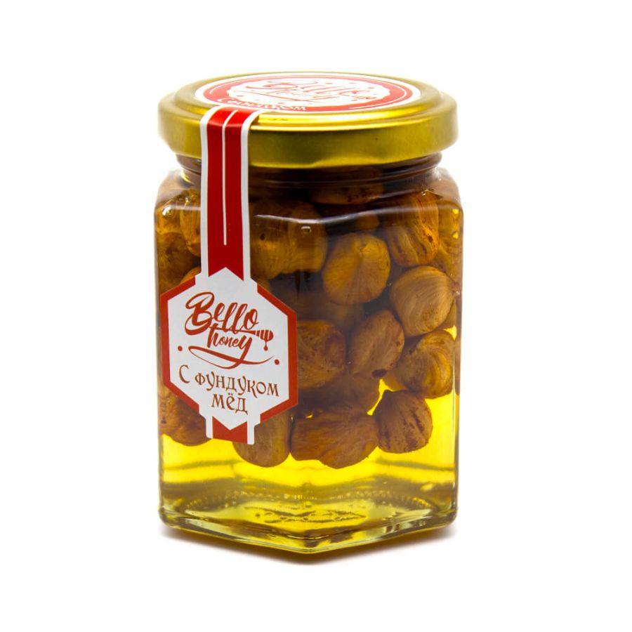 Фундук в меду BelloHoney, 200 мл