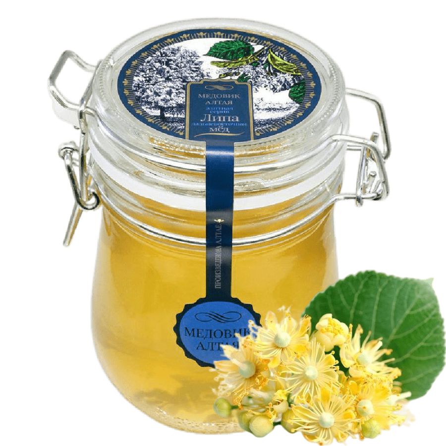Липовый мёд натуральный Медовик Алтая, элитная серия, 600 гр