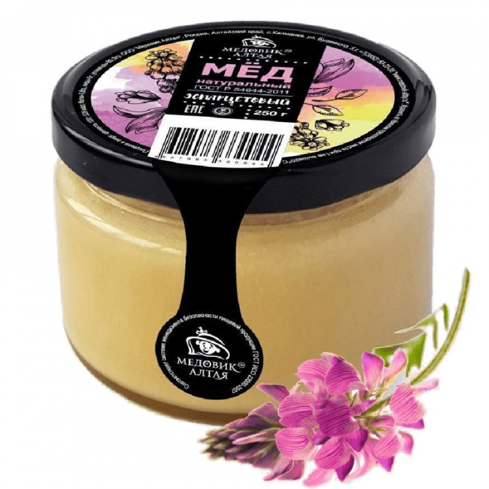 эспарцетовый мёд натуральный медовик алтая, 250 гр - медовик алтая 103