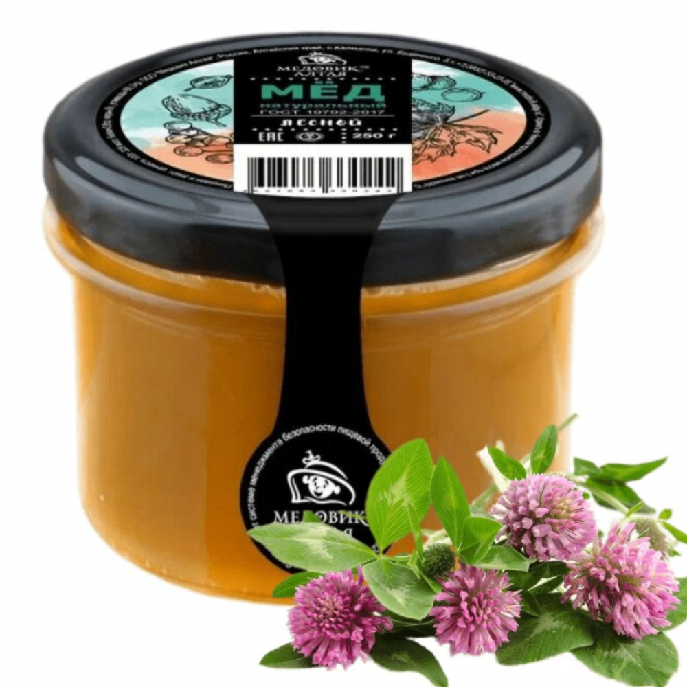 лесной мёд натуральный медовик алтая, 250 гр - медовик алтая 103