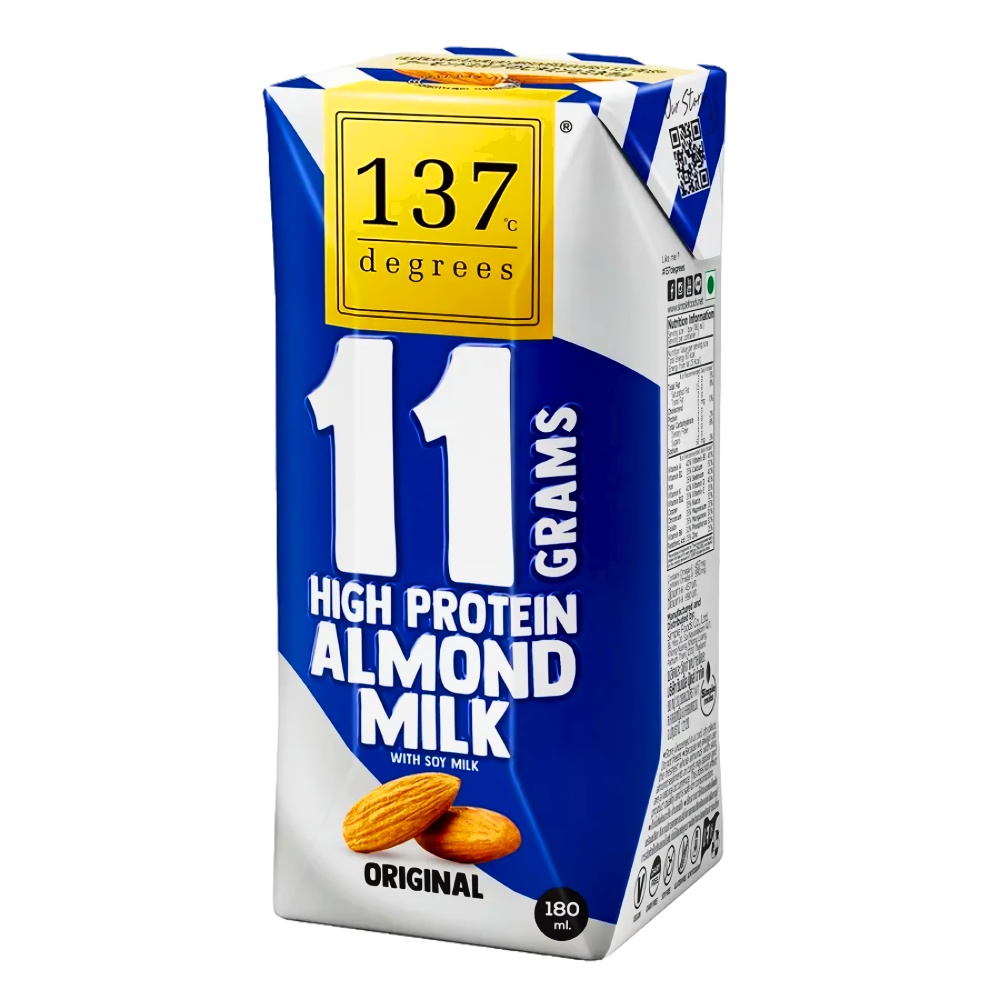 Миндальное молоко без сахара 11 grams High Protein 137 Degrees, 180 мл миндальное молоко без сахара 11 grams high protein 137 degrees, 180 мл - 137 degrees 86