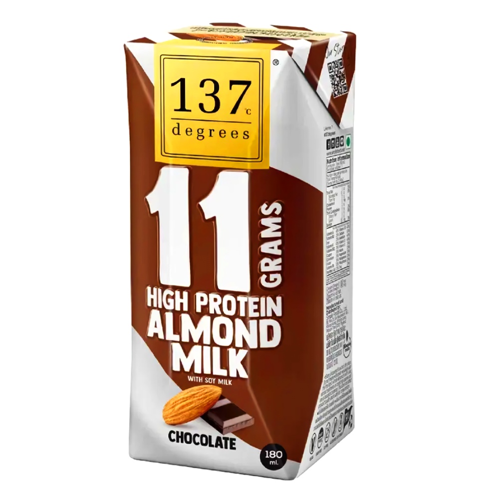 Миндальное молоко без сахара с шоколадом 11 grams High Protein 137 Degrees, 180 мл миндальное молоко без сахара 11 grams high protein 137 degrees, 180 мл - 137 degrees 87
