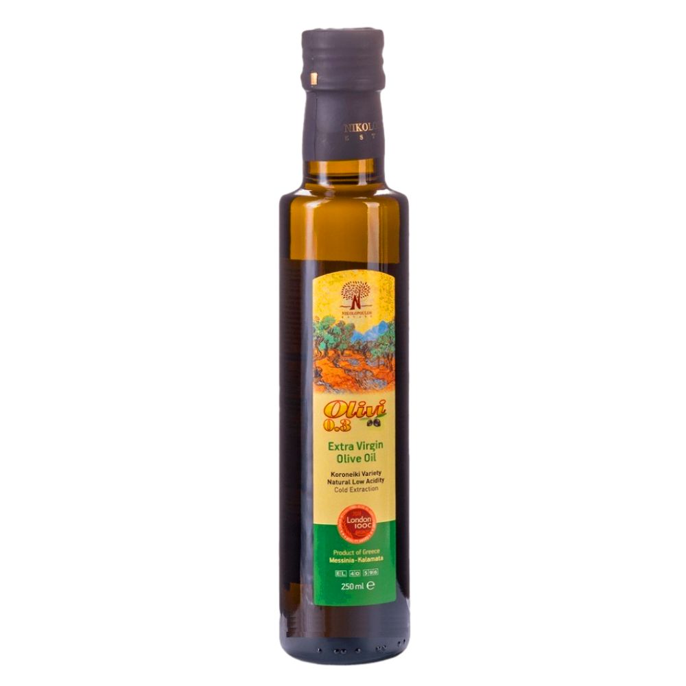 Оливковое масло OLIVI фермерское Extra Virgin Nikolopoulos Estate Греция, 250 мл