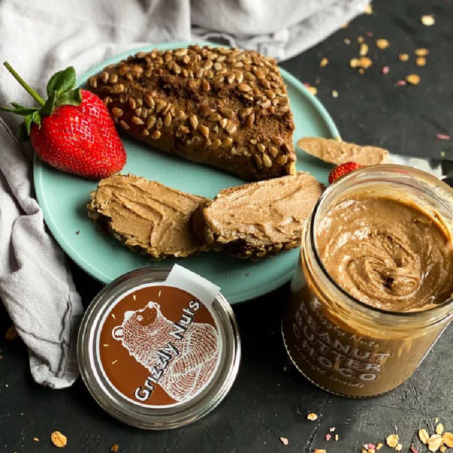 Арахисовая паста шоколадная Chocolate Grizzly Nuts, 370 гр