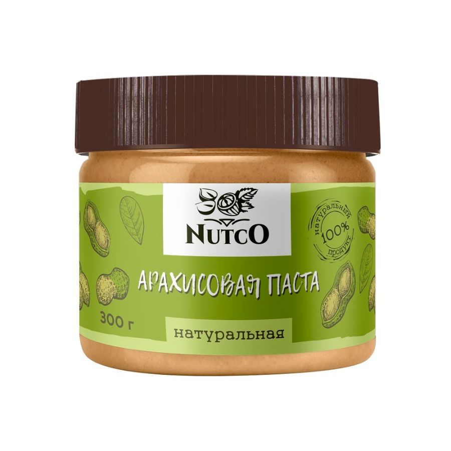 Арахисовая паста NUTCO натуральная, 300 гр