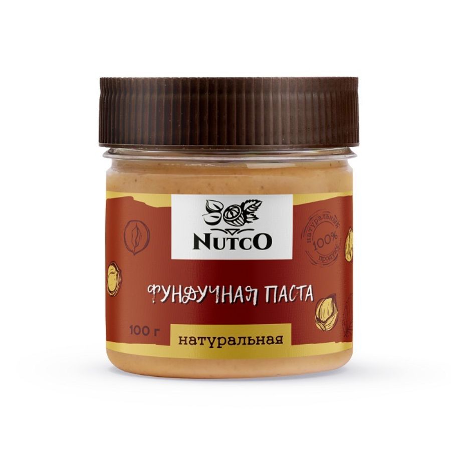 Фундучная паста NUTCO натуральная, 100 гр