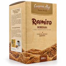 Тростниковый сахар Demerara коричневый Ramiro, 800г
