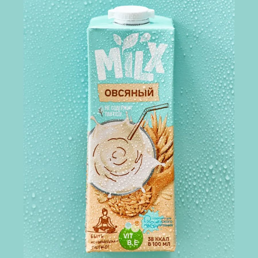 Овсяное молоко без сахара Milx, растительное молоко, 1000 мл