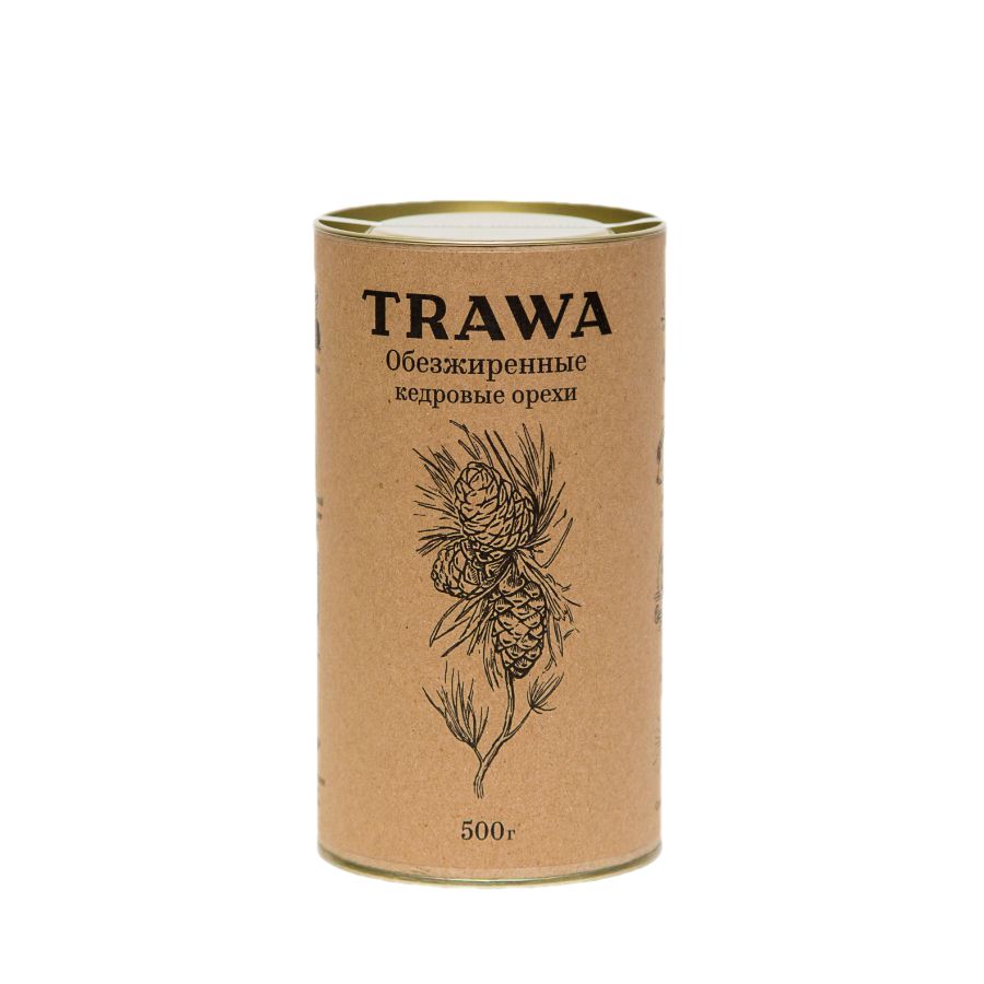 Обезжиренный кедровых орех TRAWA, 500 гр