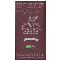 Органический шоколад Премиум из необжаренных какао-бобов Годжи и Гречиха Cacao Crudo, 50 гр