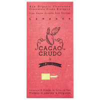 Органический шоколад Премиум из необжаренных какао-бобов с Малиной без глютена Cacao Crudo, 50 гр
