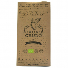 Органический шоколад Премиум из необжаренных какао-бобов с Фундуком без глютена Cacao Crudo, 50 гр