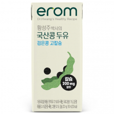 Соевое молоко обогащенное кальцием Erom, растительное молоко, 190 мл
