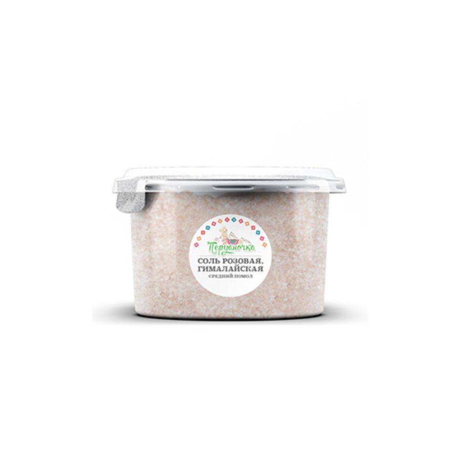 Розовая гималайская соль Перуаночка, средний помол, 500 гр