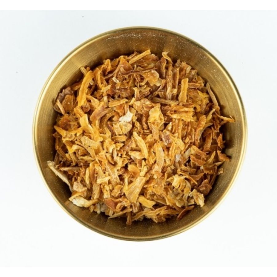 Лук жареный сушеный Белый хлопья (White Onion Fried Flakes Dried), Золото Индии, 100 гр