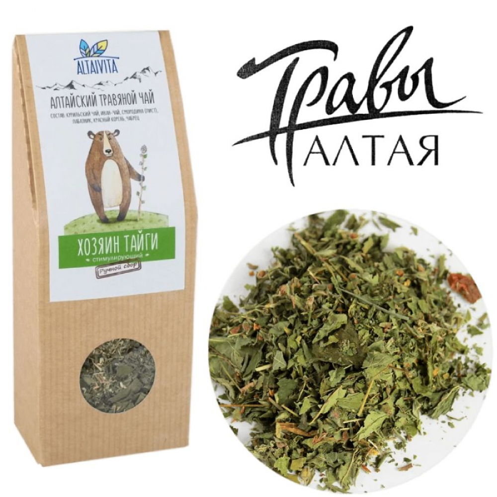 травяной чай хозяин тайги altaivita, алтайский, 70 гр - алтайвита 103