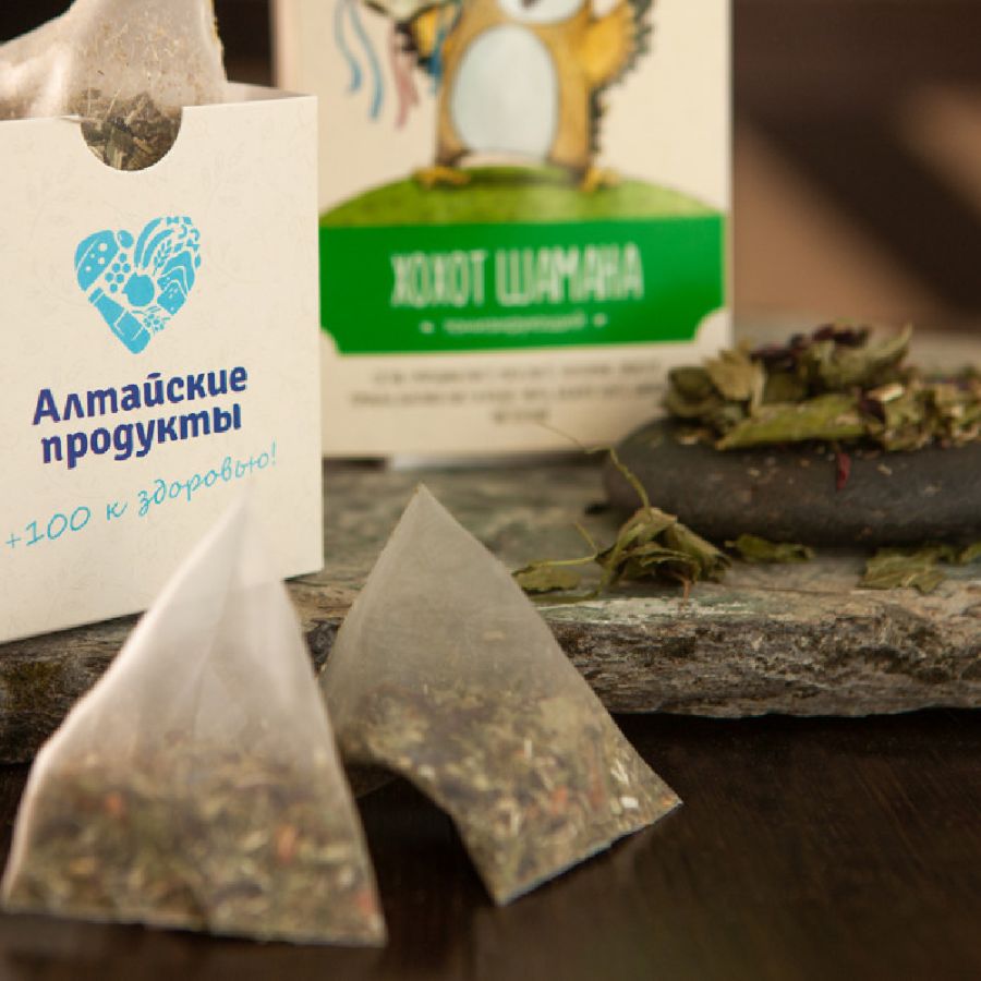 Травяной чай Хохот шамана Altaivita в пирамидках, тонизирующий, 40 гр