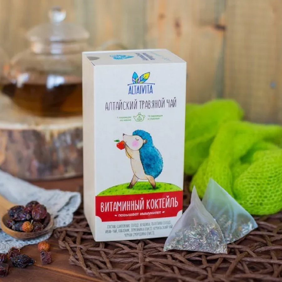 Травяной чай Витаминный коктейль Altaivita в пирамидках, 40 гр