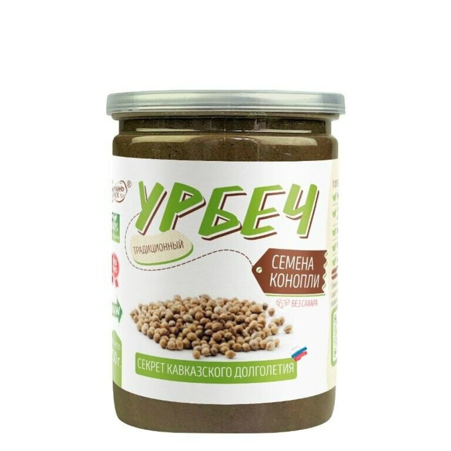 Урбеч конопляный из семян конопли Намажь Орех, 230 гр