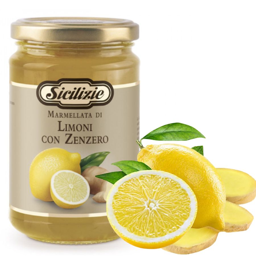 Конфитюр из Сицилийского Лимона и Имбиря Sicilizie, 360 гр