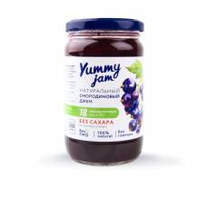 Натуральный низкокалорийный Смородиновый джем без сахара Yumy Jam, 350 гр
