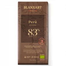 Горький шоколад без глютена 83% Перу Органик Blanxart, 75г