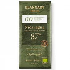 Горький шоколад без глютена 87% Никарагуа без сахара Органик Blanxart, 75г
