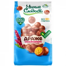 Драже амарантовое Умные сладости без сахара и глютена в молочно-шоколадной глазури Ди энд Ди, 50г
