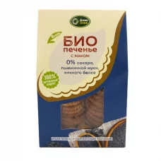 Печенье овсяное без сахара БИО с маком Green Злак, 150г