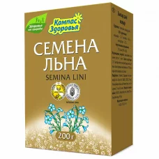 Льняные семечки коричневые Компас Здоровья, 200г