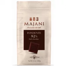Горький шоколад без глютена 82% Fondente Majani, 100г