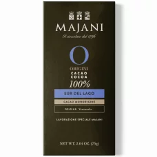 Горький шоколад без глютена 100% Sur de Lago Majani, 75г