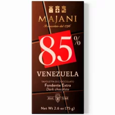 Горький шоколад без глютена 85% Venezuela Majani, 75г