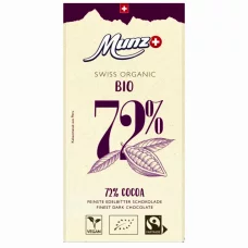 Горький шоколад 72% Органик Munz, 100г