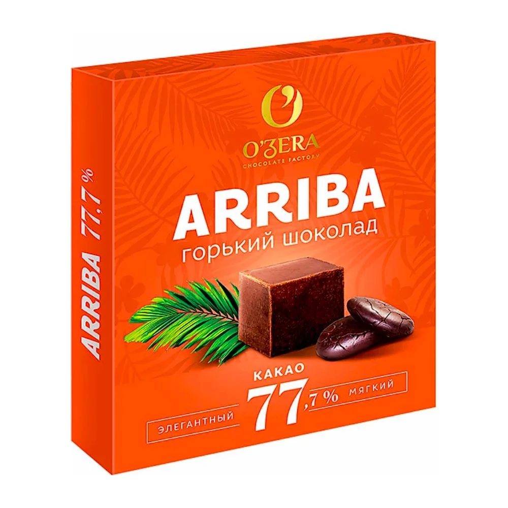 горький шоколад ozera ecuador 75% какао, 90 гр - o'zera 78