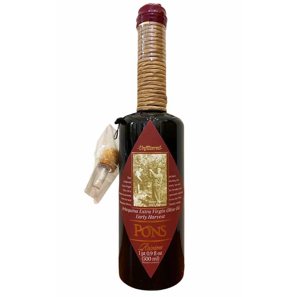 Оливковое масло Pons Reserve Arbequina Unfiltered Extra Virgin Испания, 500 мл оливковое масло pons reserve arbequina classic extra virgin испания, 500 мл - pons 78