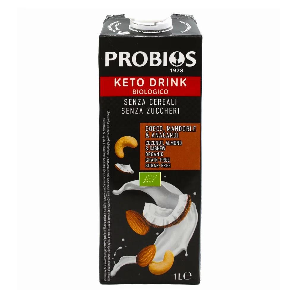 соевое молоко без глютена organic натуральное с протеином probios италия, 1 л - probios 80