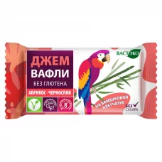 Вафли без глютена с абрикосом и черносливом без сахара Вастэко, 21г